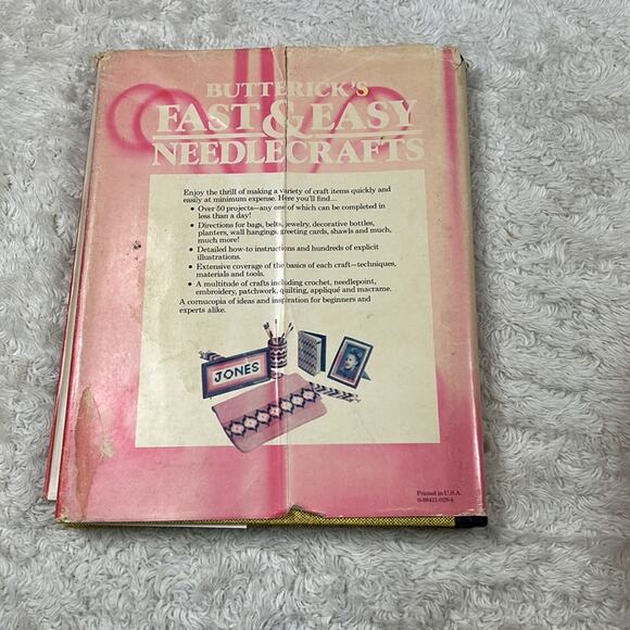 Vintage 70s Buttericks Fast & Easy NeeldeCrafts by Bella Scharf ISBN 0884210294 - Picture 10 of 11